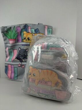 Loungefly Bookish Cat Mini Backpack & Tote (Books-A-Million Exclusive)
